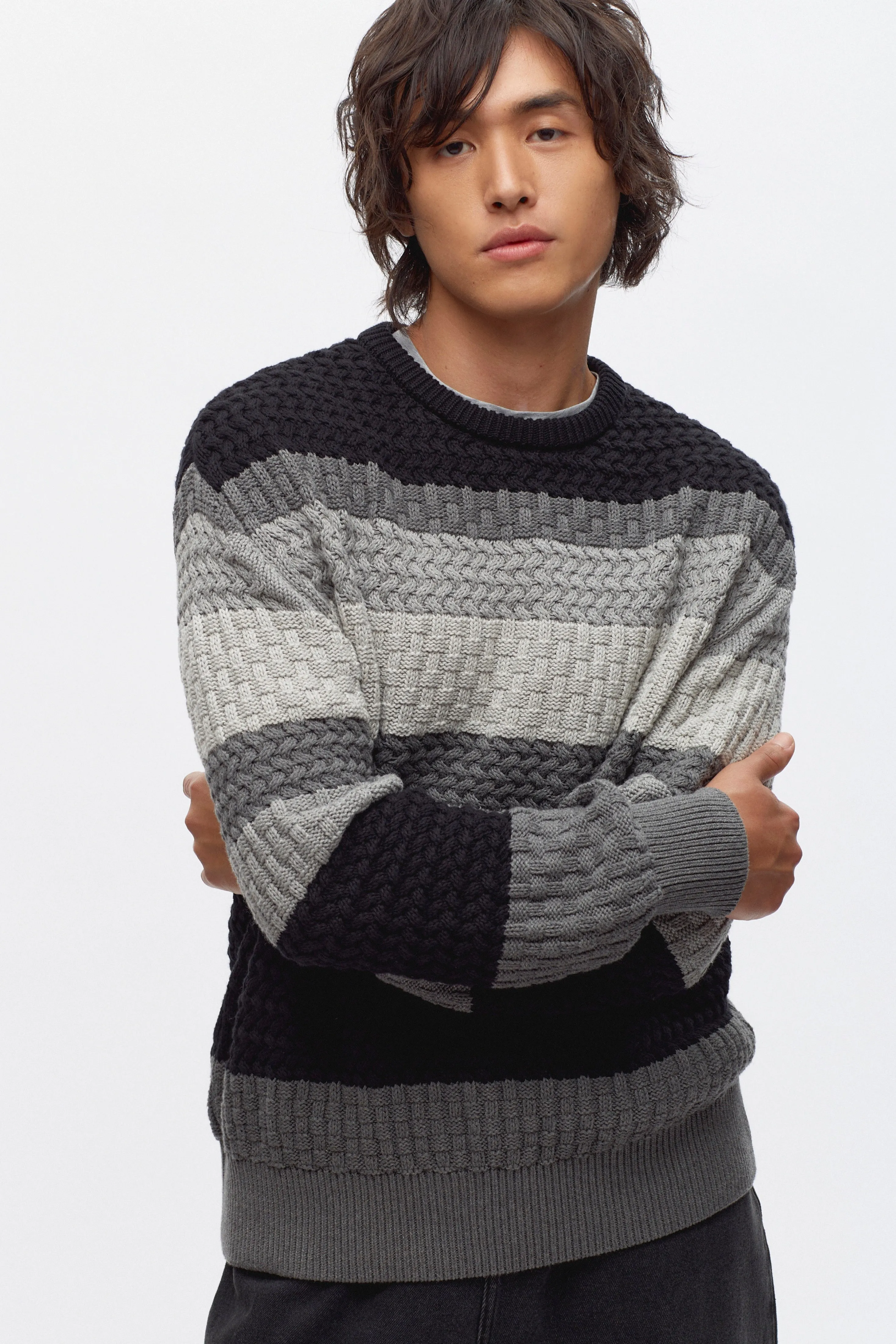 Men's Namat Sweater in Black Melange