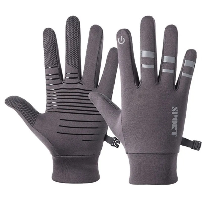 Men's or Women's Reflective Touch Screen Waterproof Riding Gloves