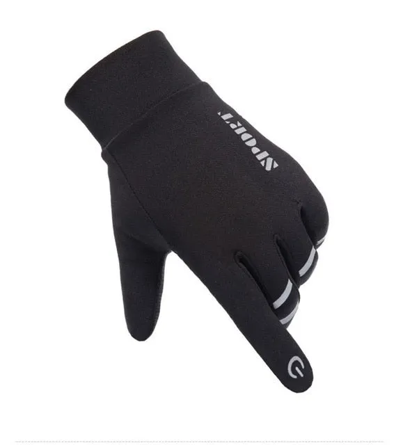 Men's or Women's Reflective Touch Screen Waterproof Riding Gloves