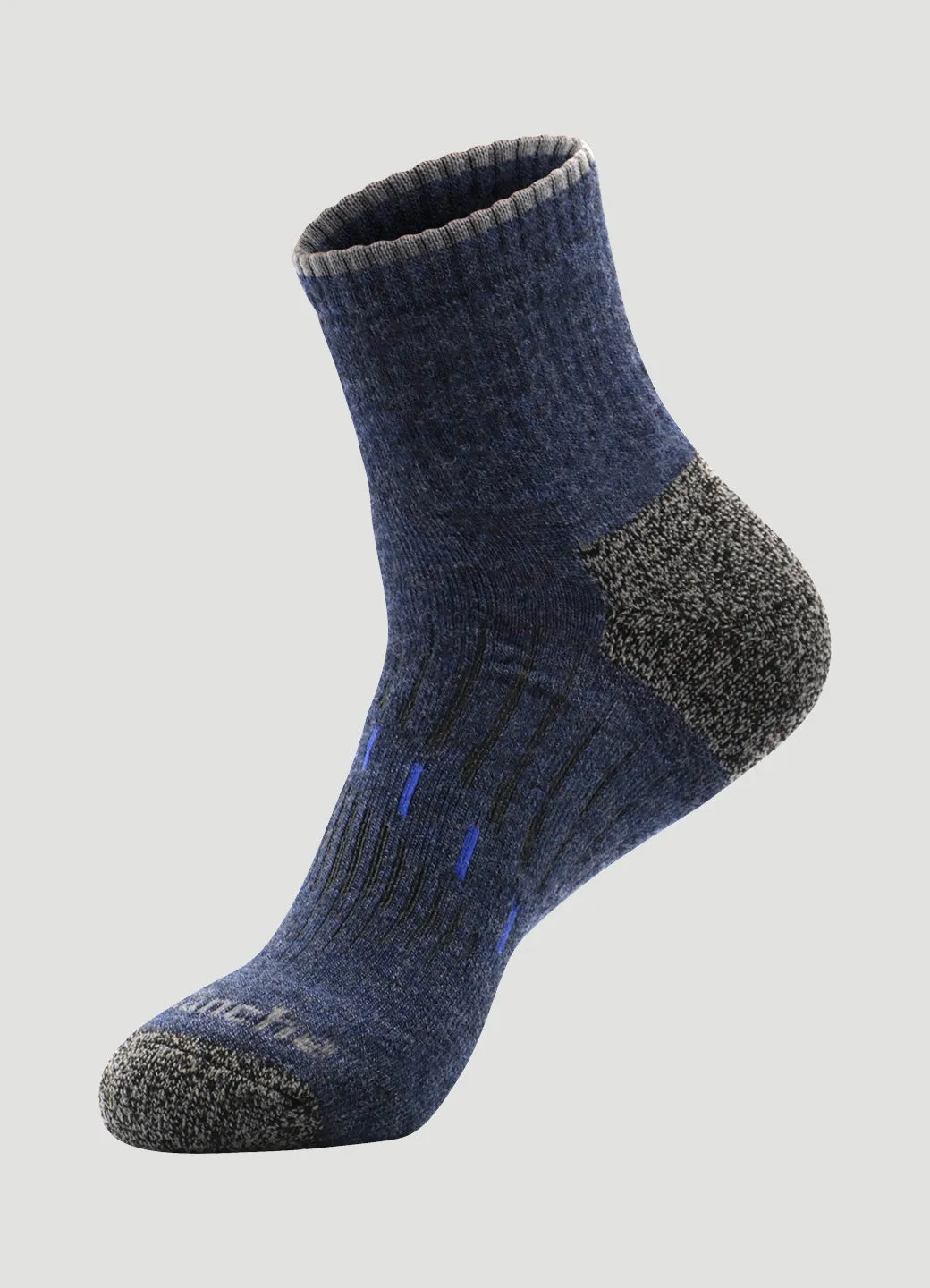 Men's Quick Dry Merino Quarter Crew Socks 2-Pack