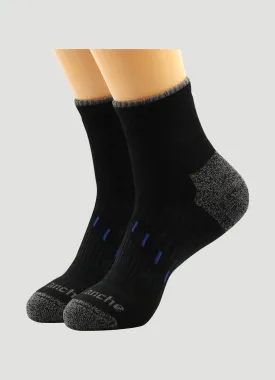 Men's Quick Dry Merino Quarter Crew Socks 2-Pack