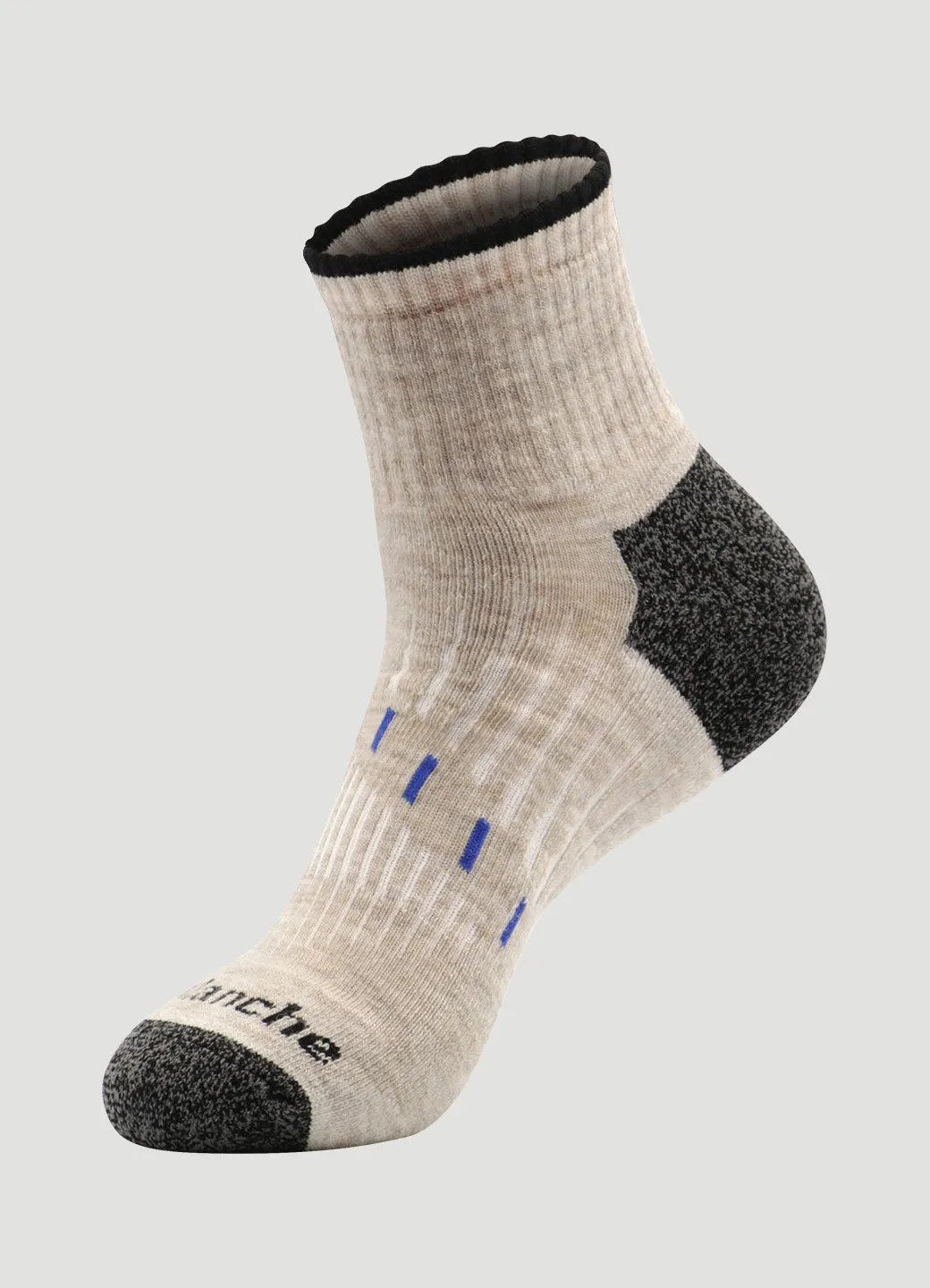 Men's Quick Dry Merino Quarter Crew Socks 2-Pack