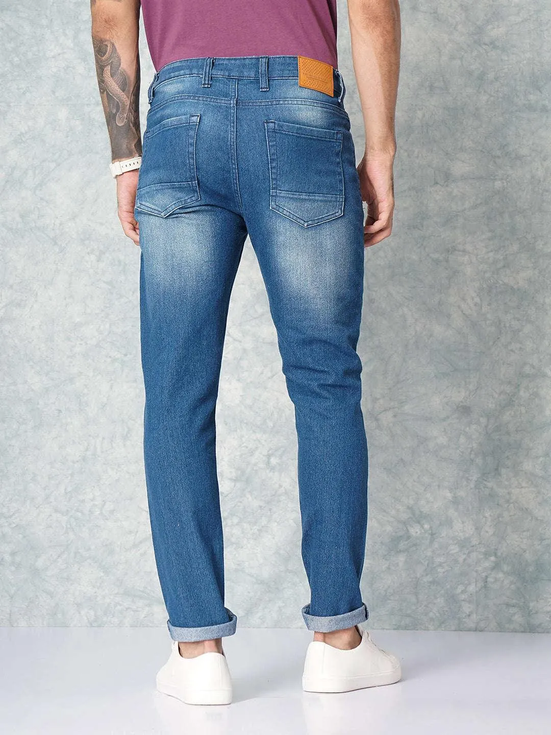 Men's Solid Slim Fit Jeans