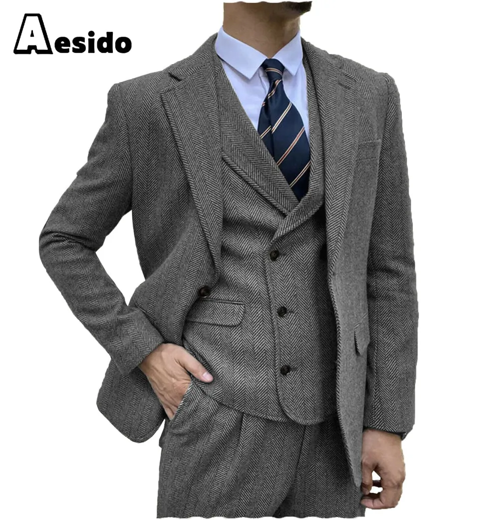 Men's Suit 3 Piece Notch Lapel Blazer（Blazer Vest Pants）