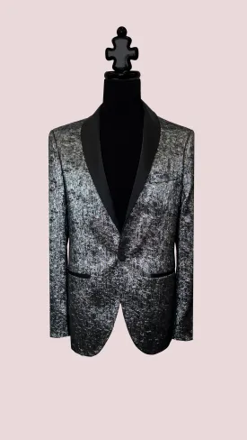 Men's Tuxedo Blazer with Jacquard Lining by Vercini