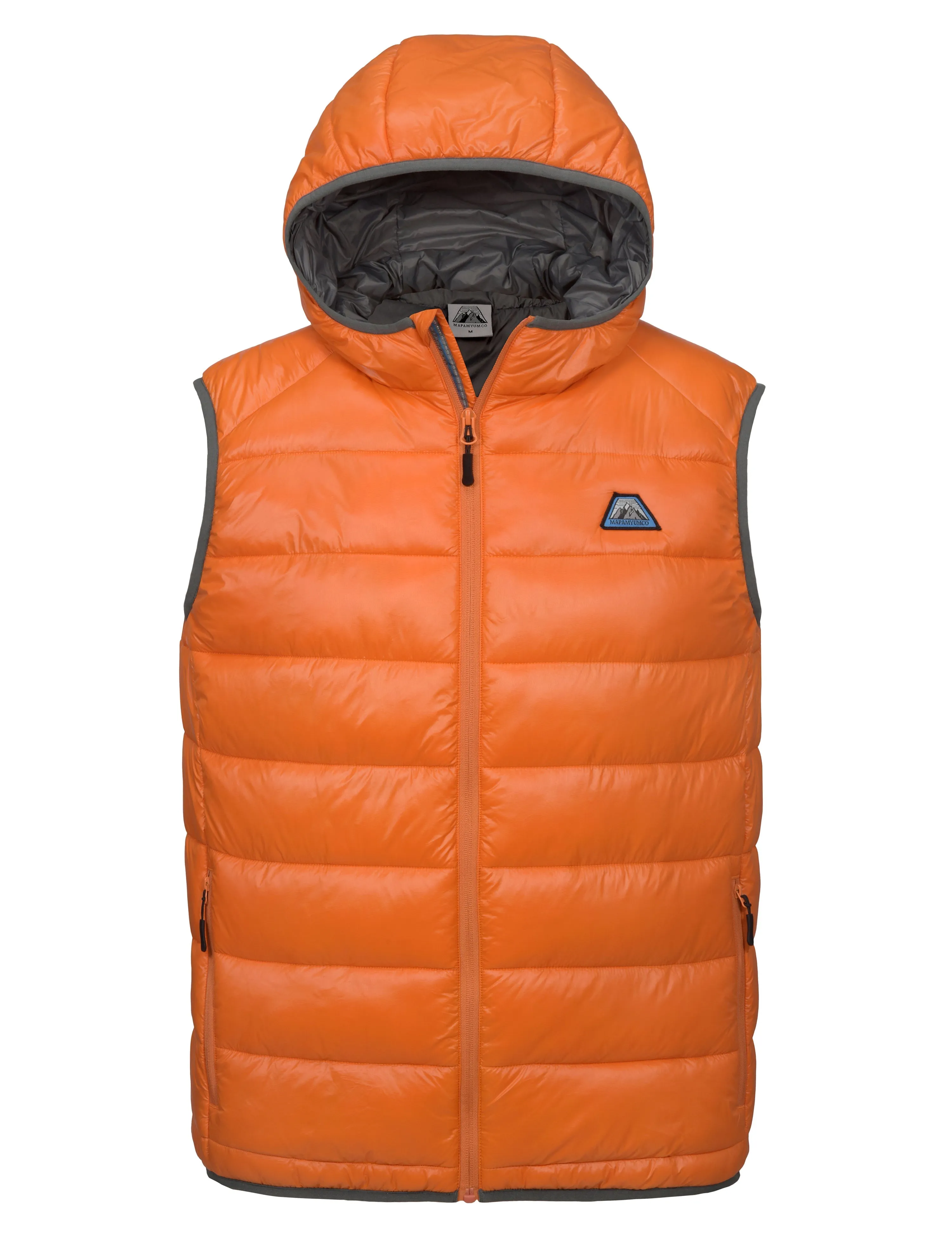 Men's Water-Resistant Hiking Puffer Vest with Hood