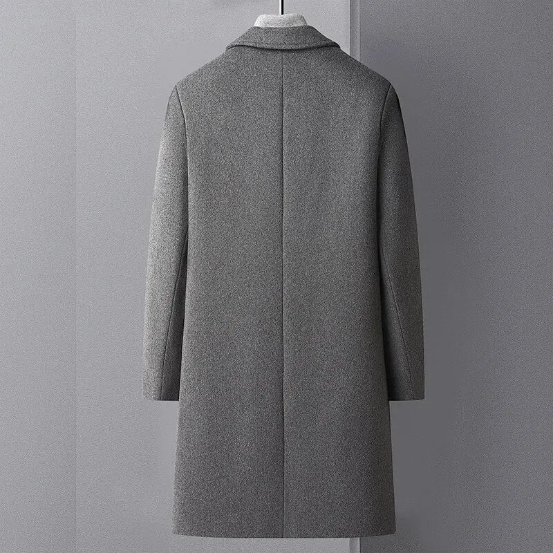 Men's Wool Trench Coat