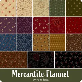 Mercantile Flannels 18-piece Fat Quarter Bundle (19.5" x 21")