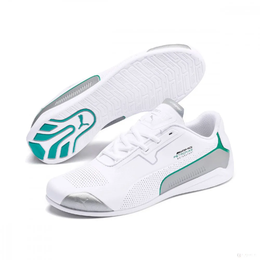 Mercedes Kids Shoes, Puma Drift Cat 8, White, 2021