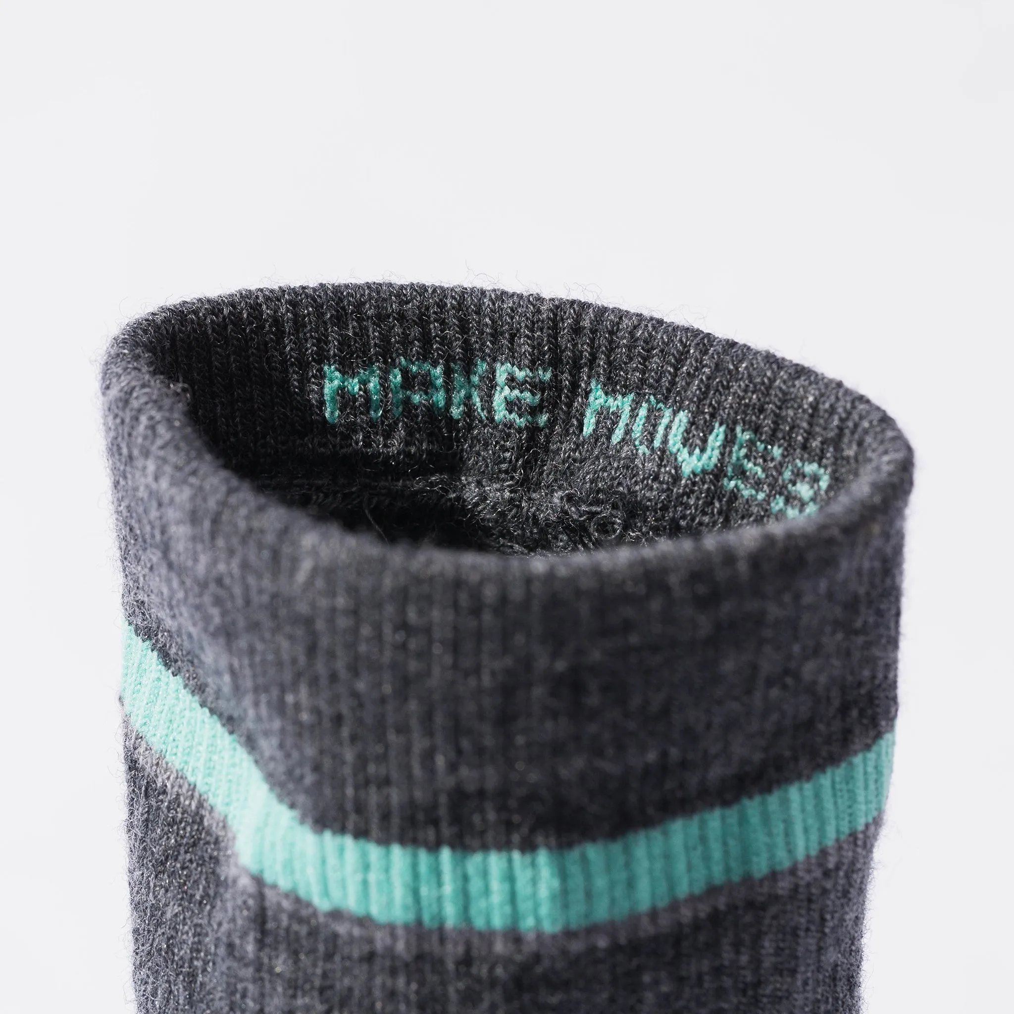 Merino Wool Crew Sock in Heather Gray