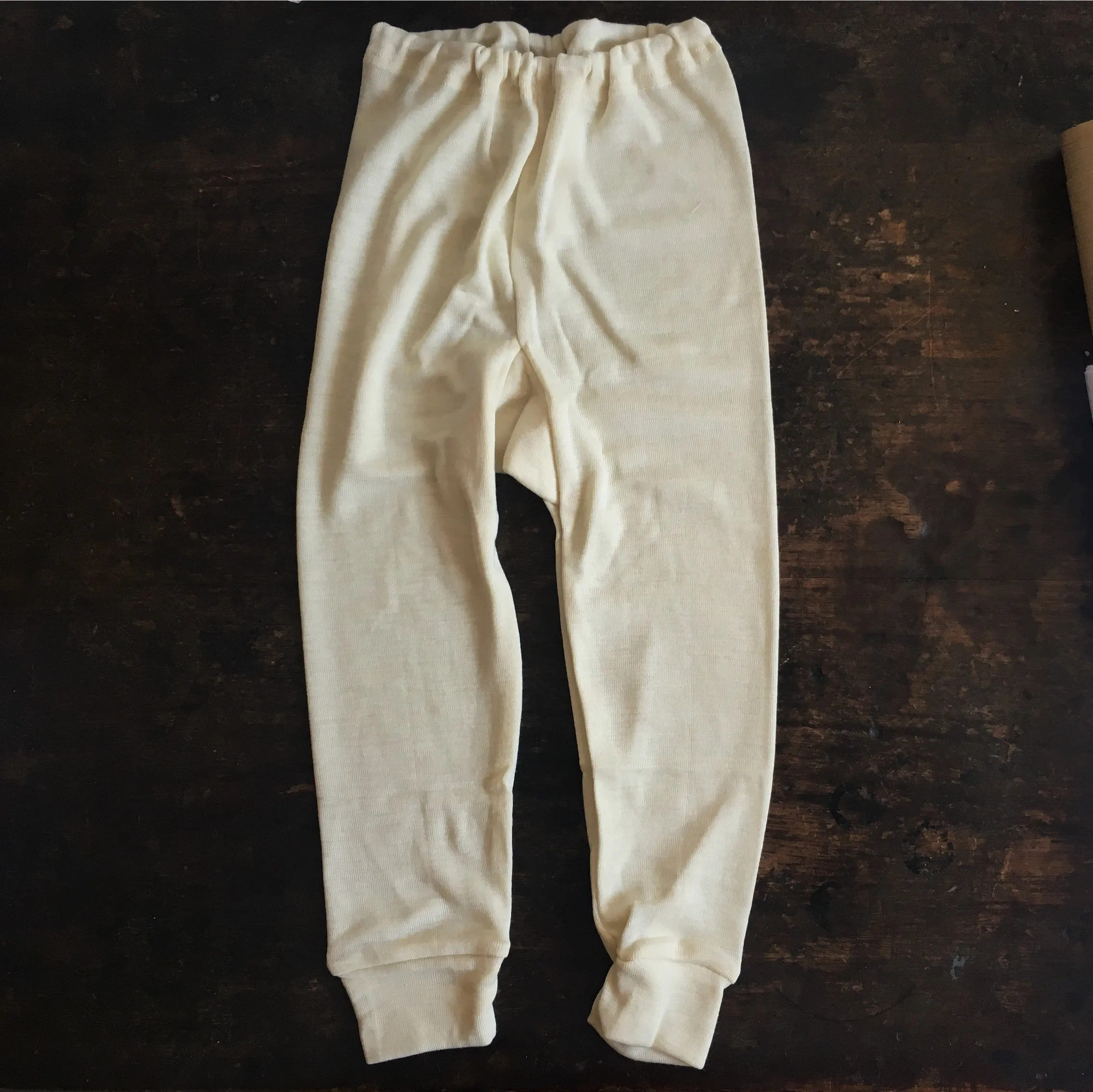 Merino Wool Long Johns - Natural