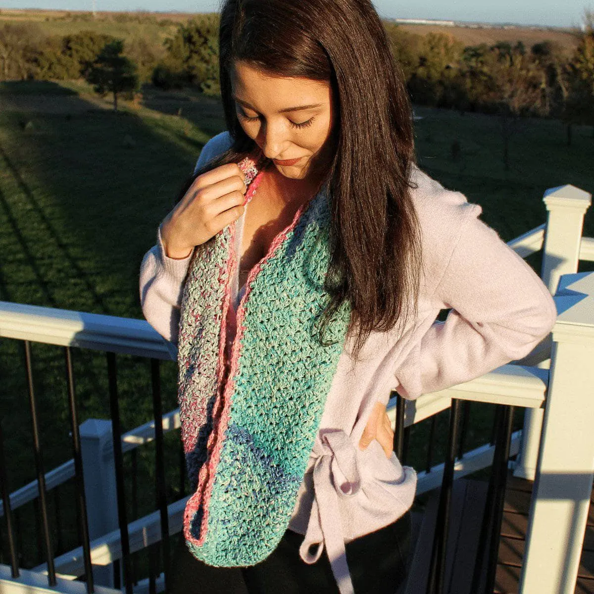 Mermaid Vibes Infinity Scarf Crochet Kit