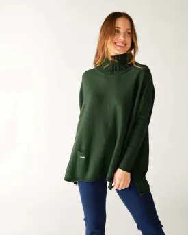 Mersea Catalina Turtleneck Sweater Silver Pine