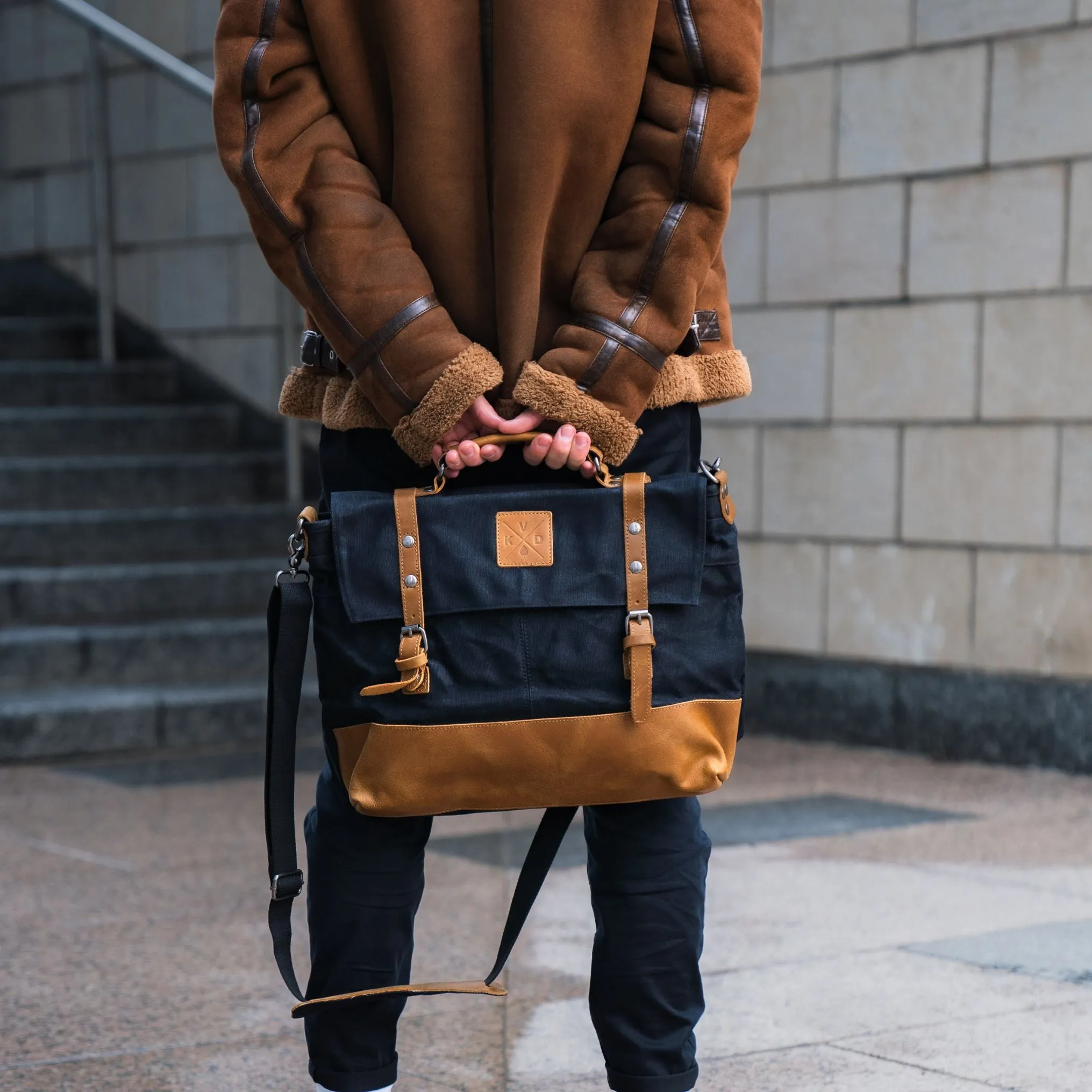 Mersey - Waxed Canvas Messenger Bag