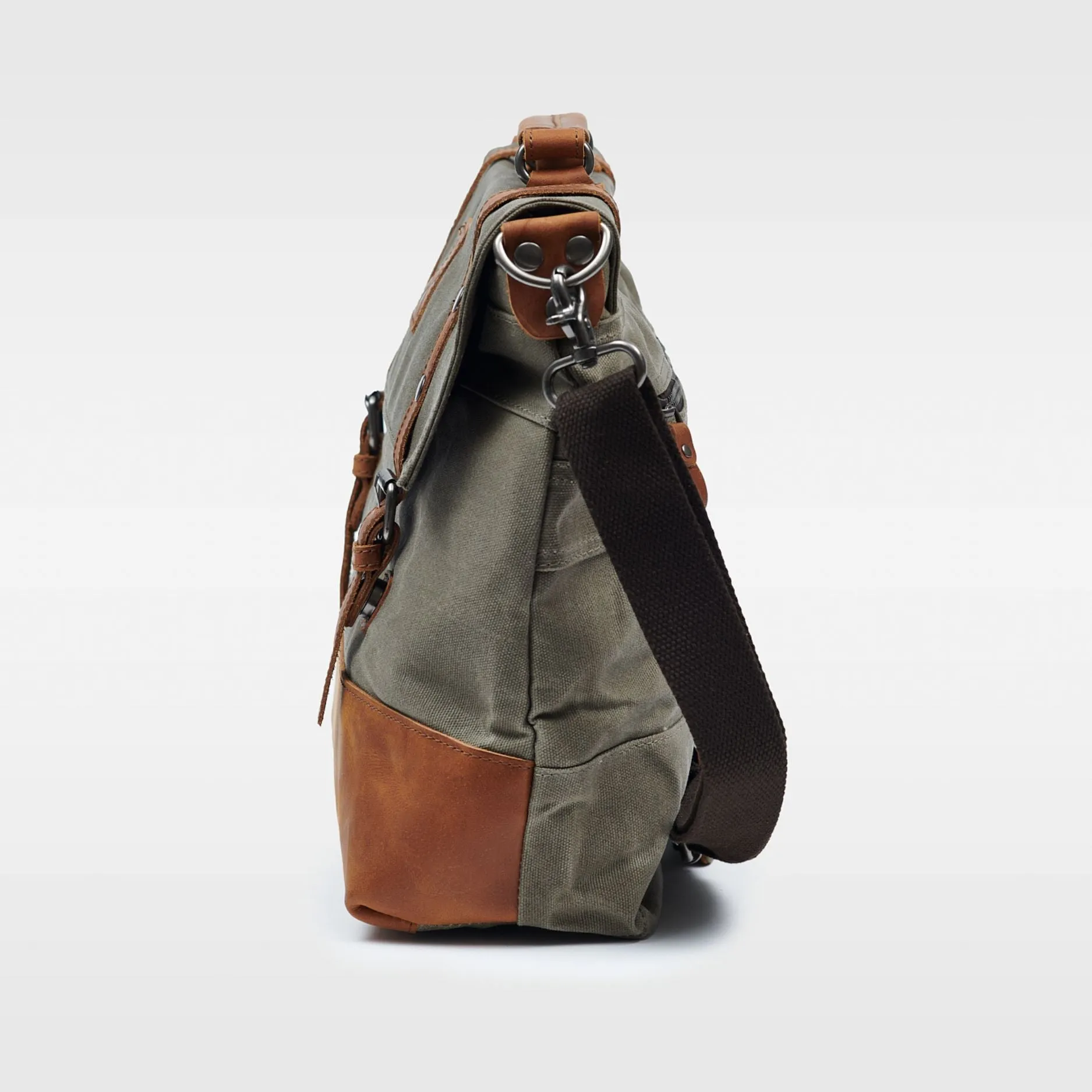 Mersey - Waxed Canvas Messenger Bag