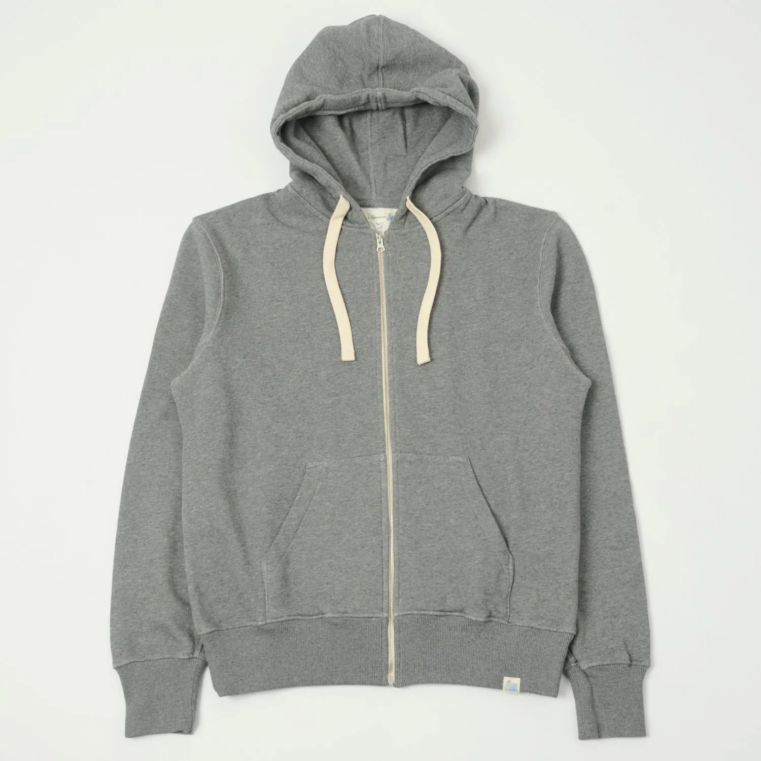 Merz b. Schwanen HDJKT02 Hooded Zip Sweatshirt - Grey Melange