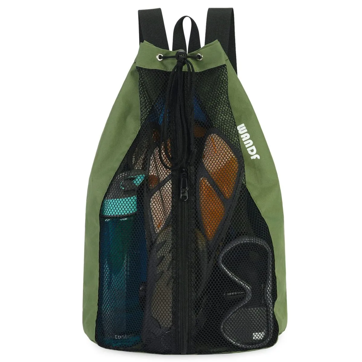 Mesh Drawstring Backpack for Swimming