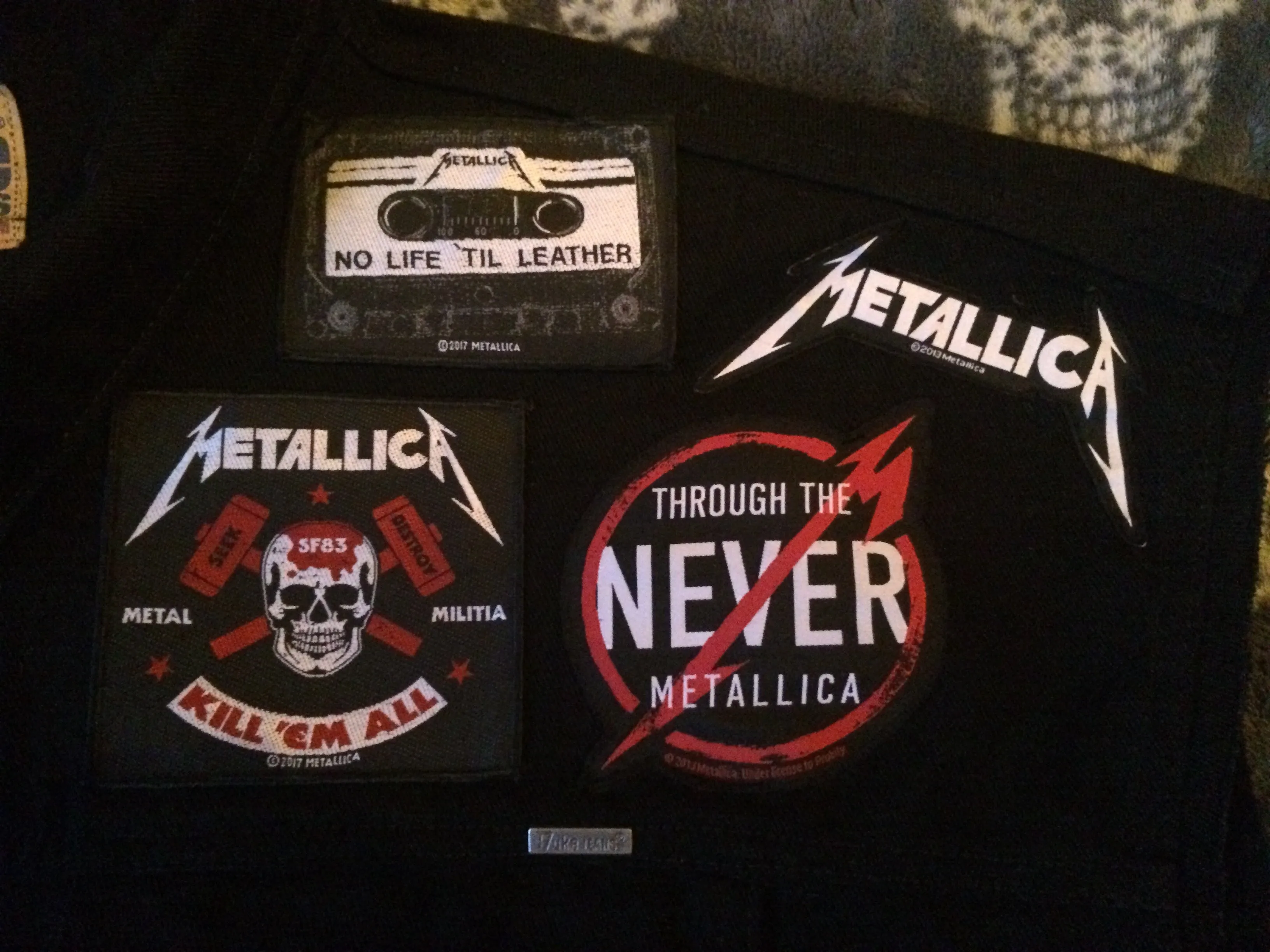 Metallica Fully Loaded Patch Vest Denim Cut-Off Thrash Metal Battle Jacket