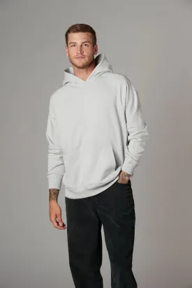 Meyer Long Sleeve Pullover Hooded Sweatshirt in Silver