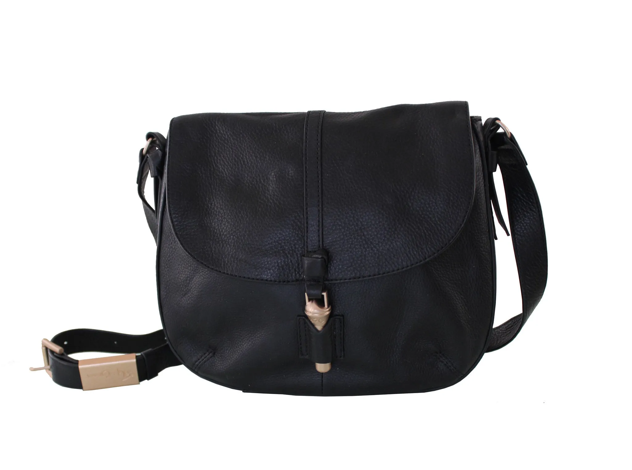 Mia Saddle Bag in Black