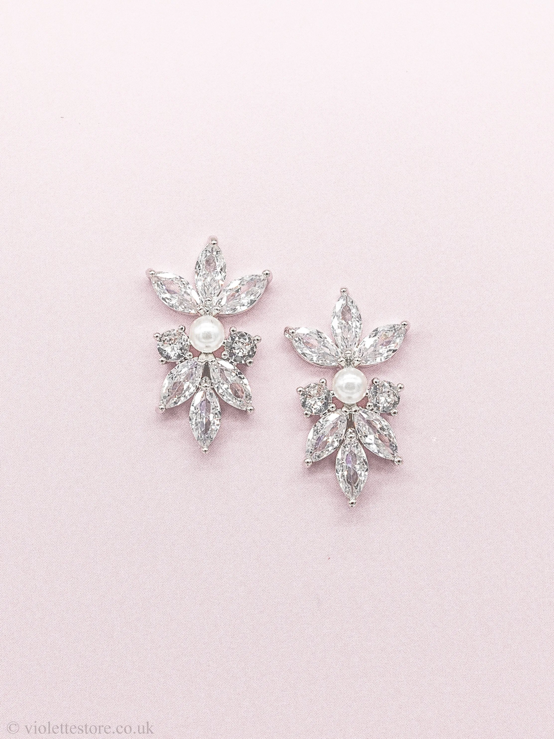 Mia Stud Crystal Earrings