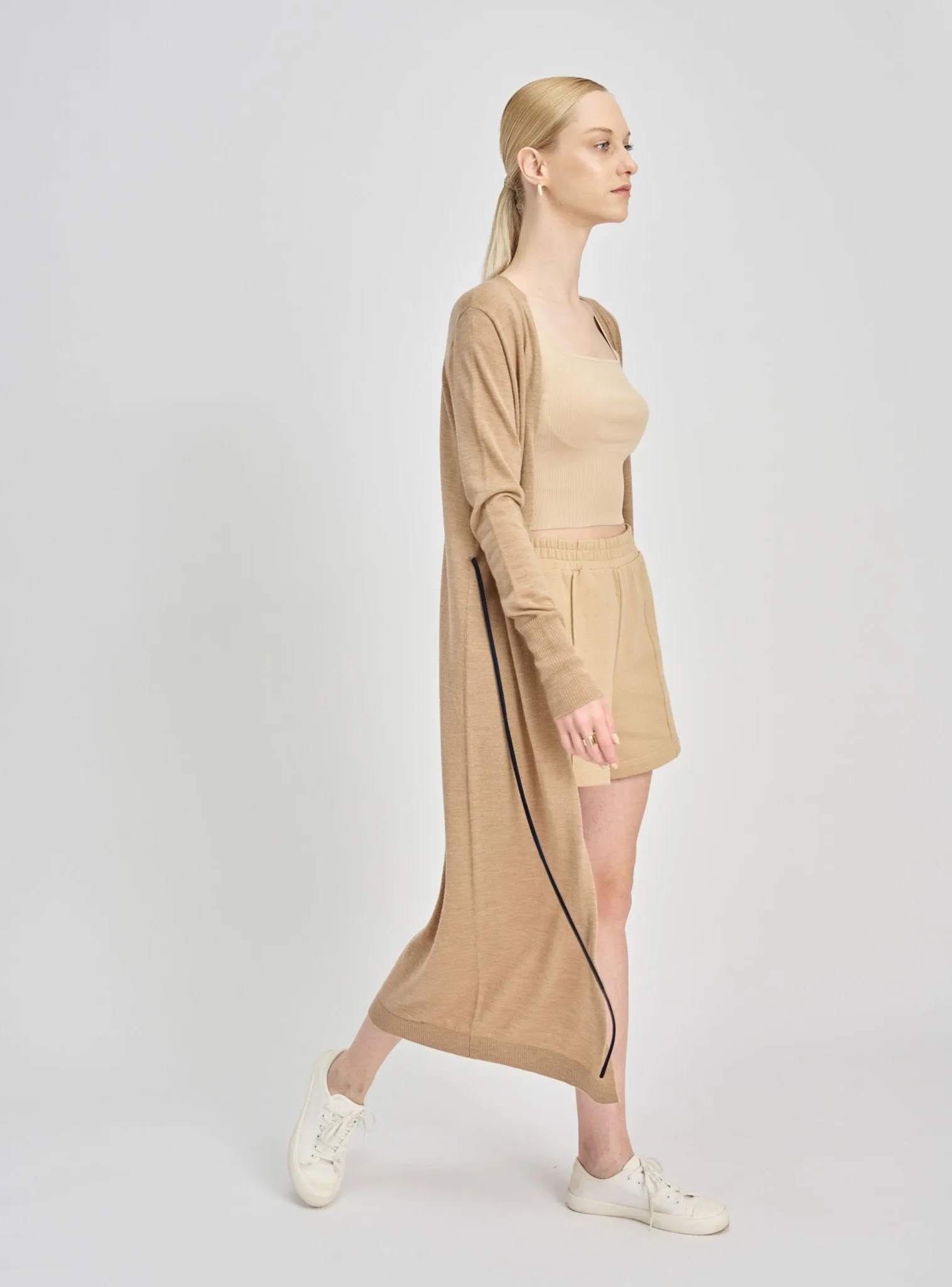 MIC maxi cardigan (Sand)