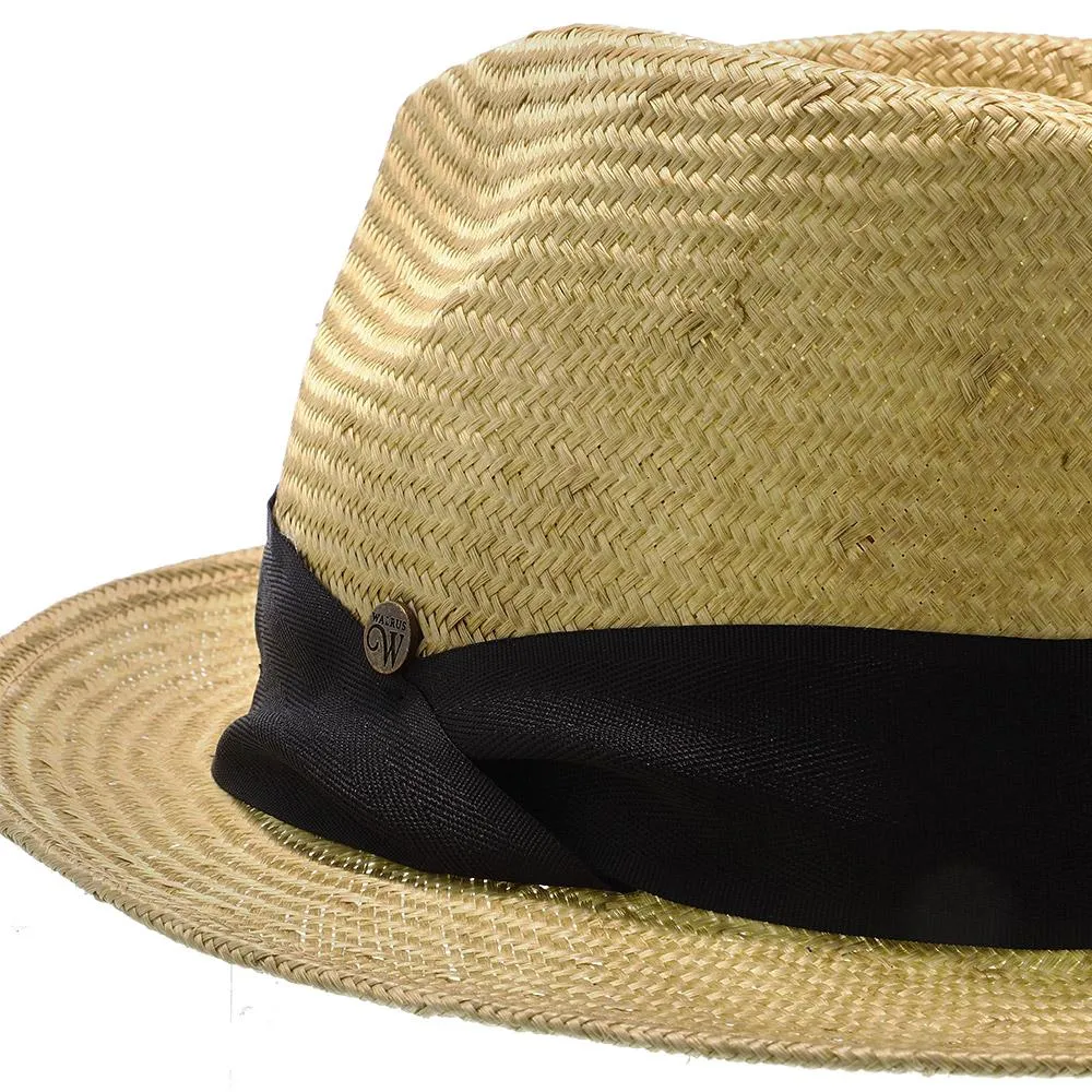 Midnight Luxe - Walrus Hats Natural Sisal Straw Fedora Childs Hat