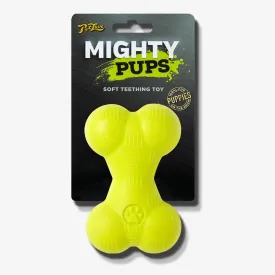 Mighty Pups Soft Teething Toy Mini Foam Bone Shape For Puppies