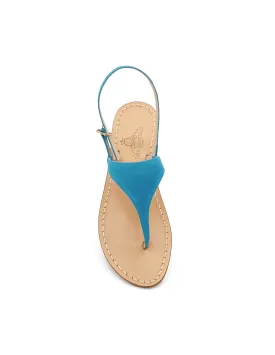 MIGLIERA TURQUOISE SUEDE SANDALS (ART. DS12CT)