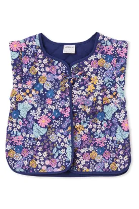 MILKY WINTER BOUQUET QUILTED VEST