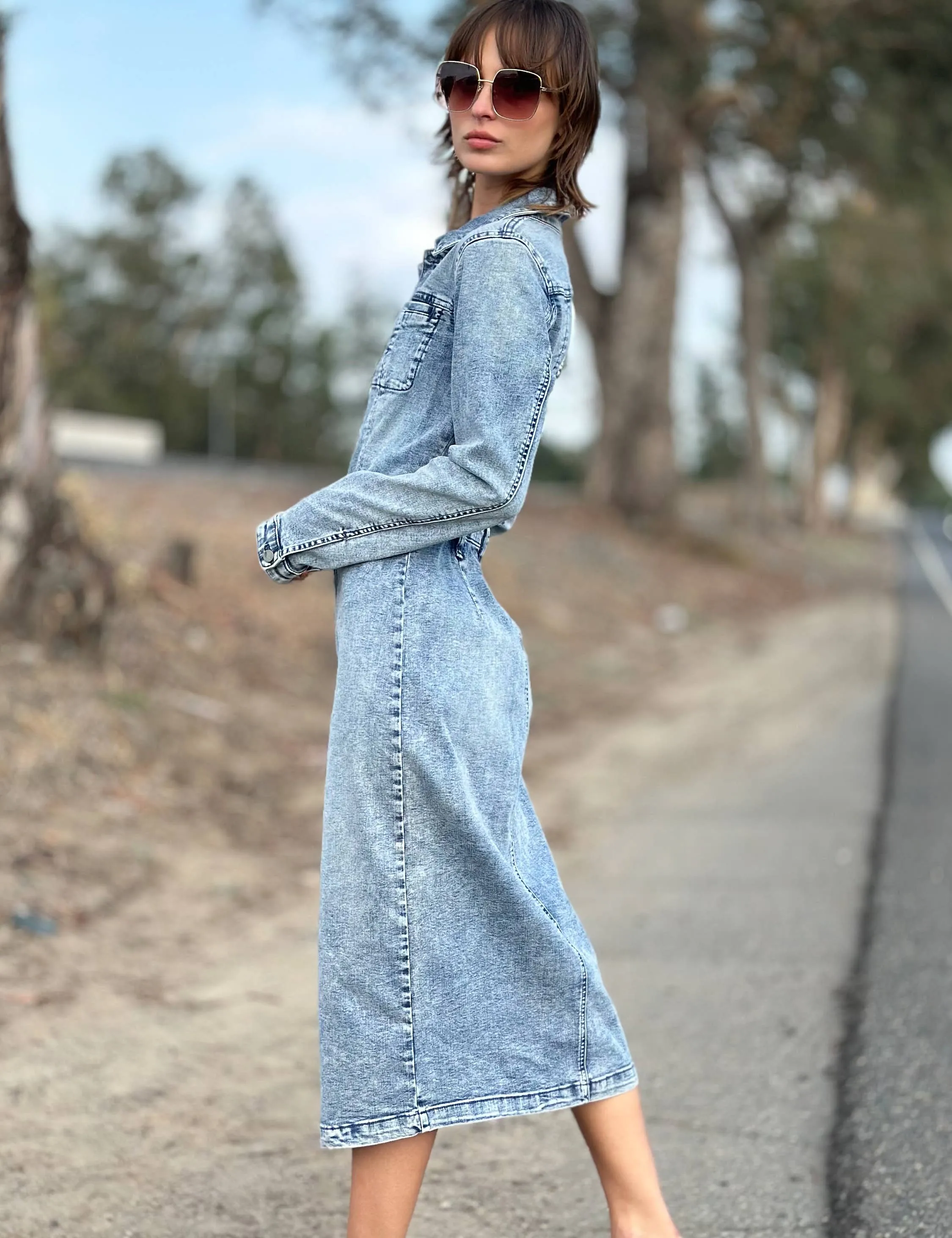 Millie Denim Shirtdress