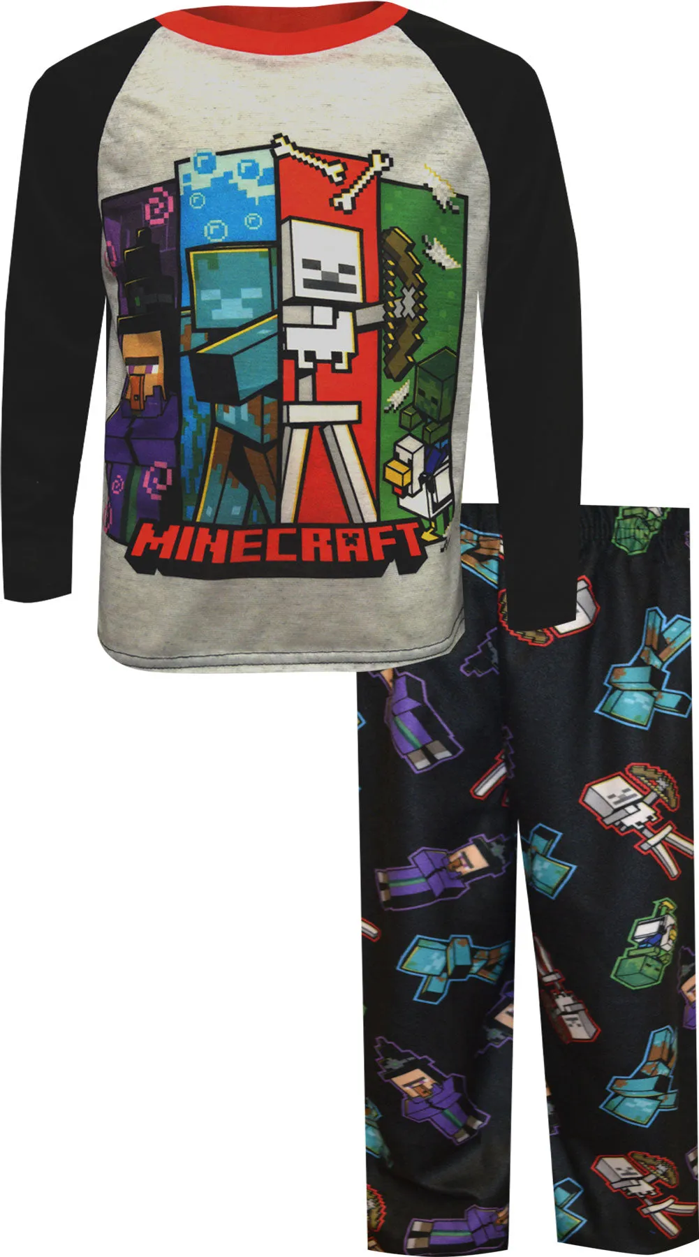 Minecraft Enemies Pajama Set