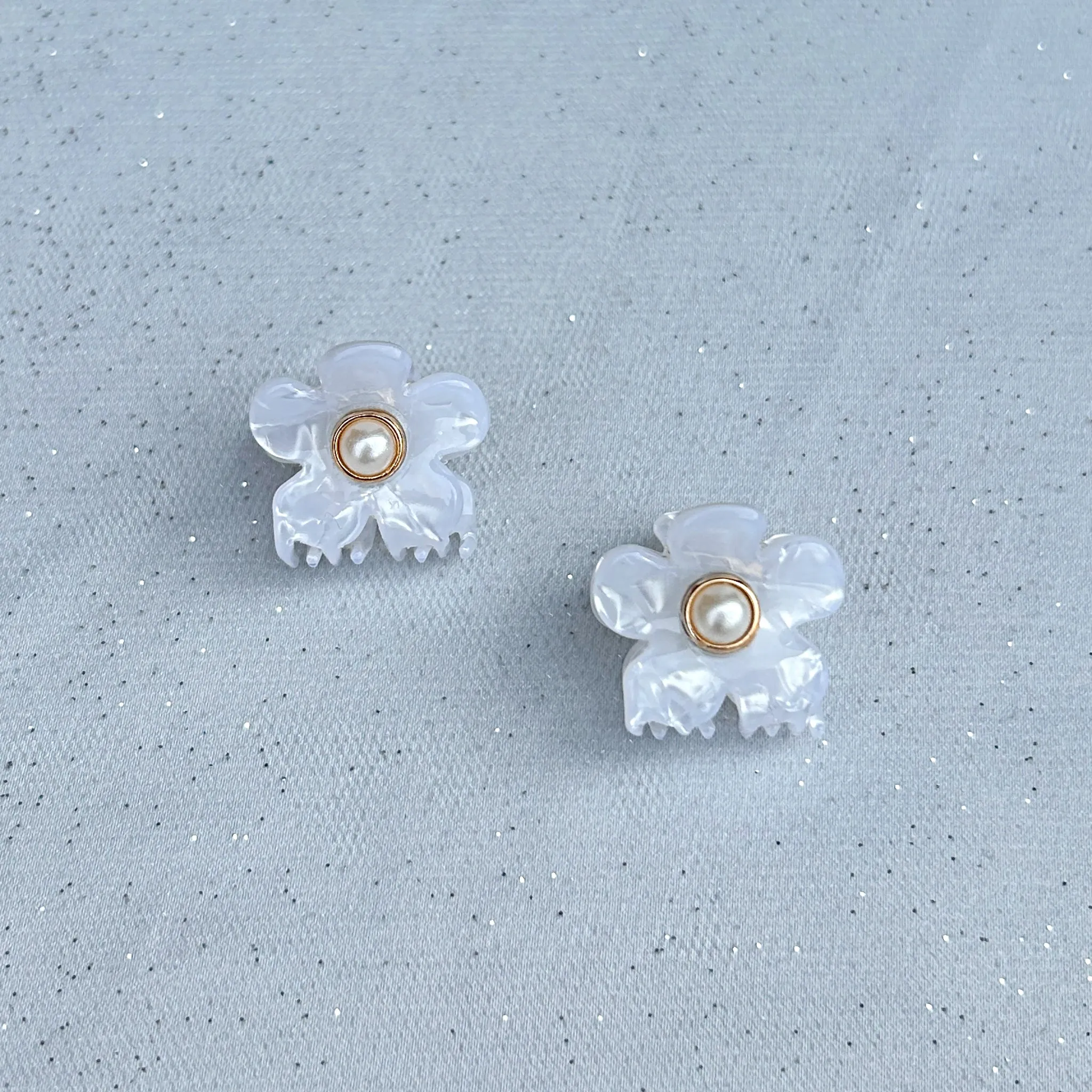 Mini Hair Claw Flower Hair Clip Set of 2