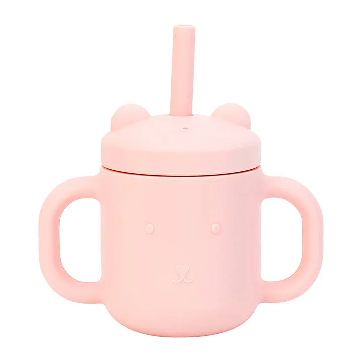 Mini Sippi Bear with Handles - Pink