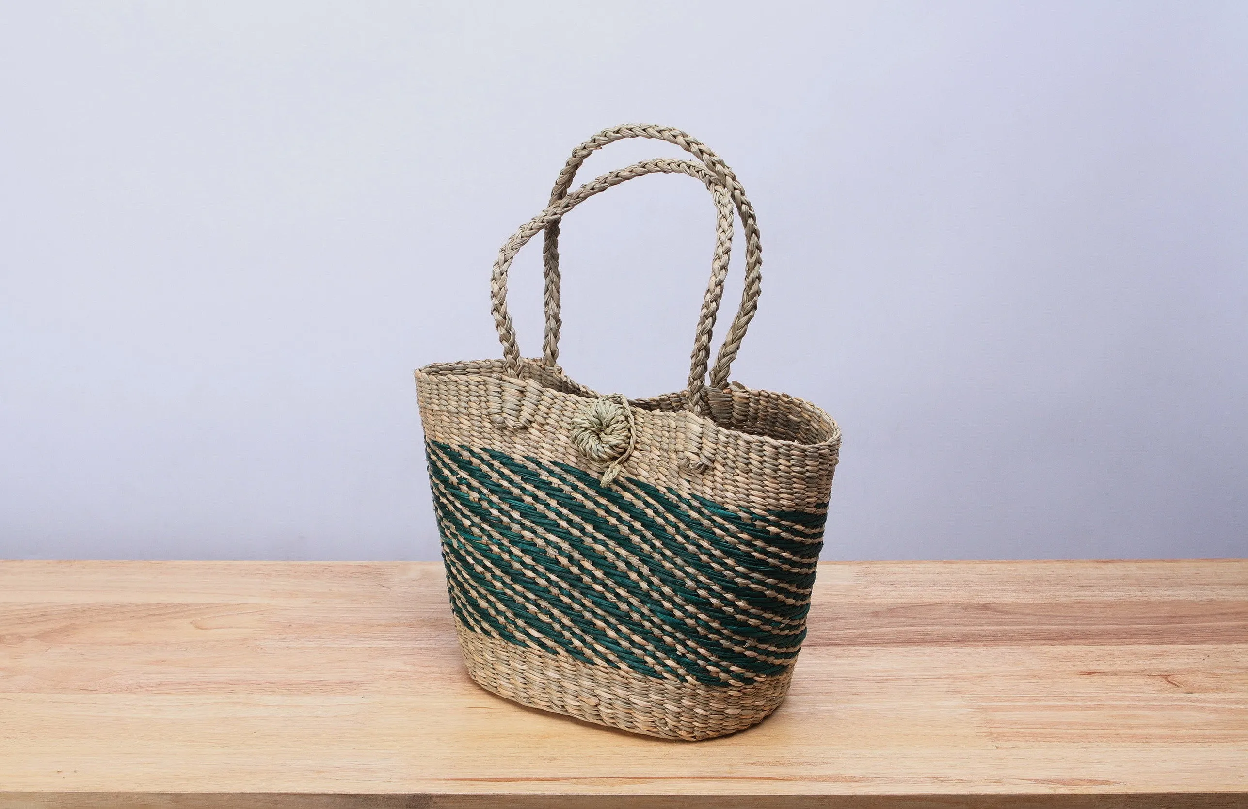 Mini Straw Tote Bag