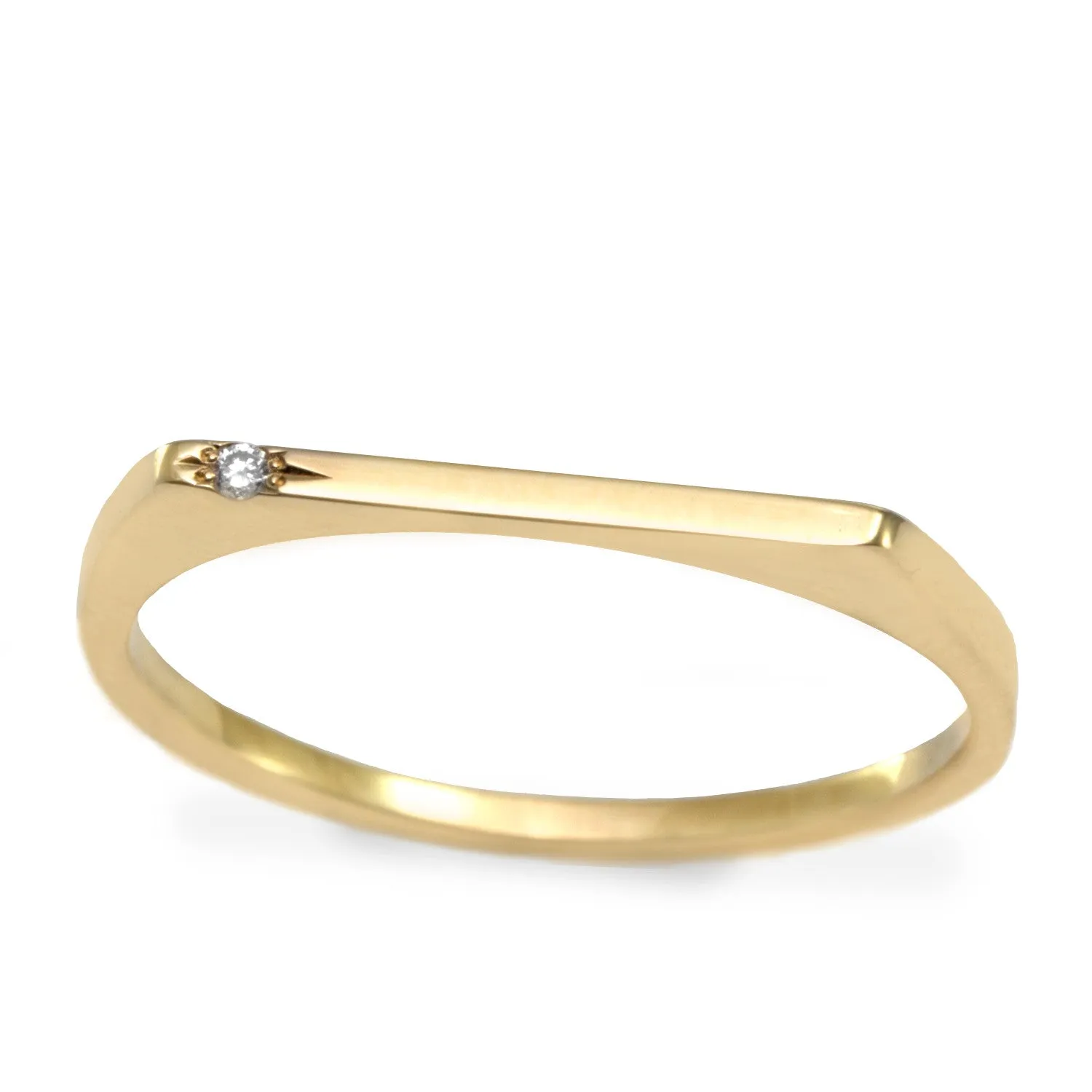 Miranda Gold Ring white Diamond