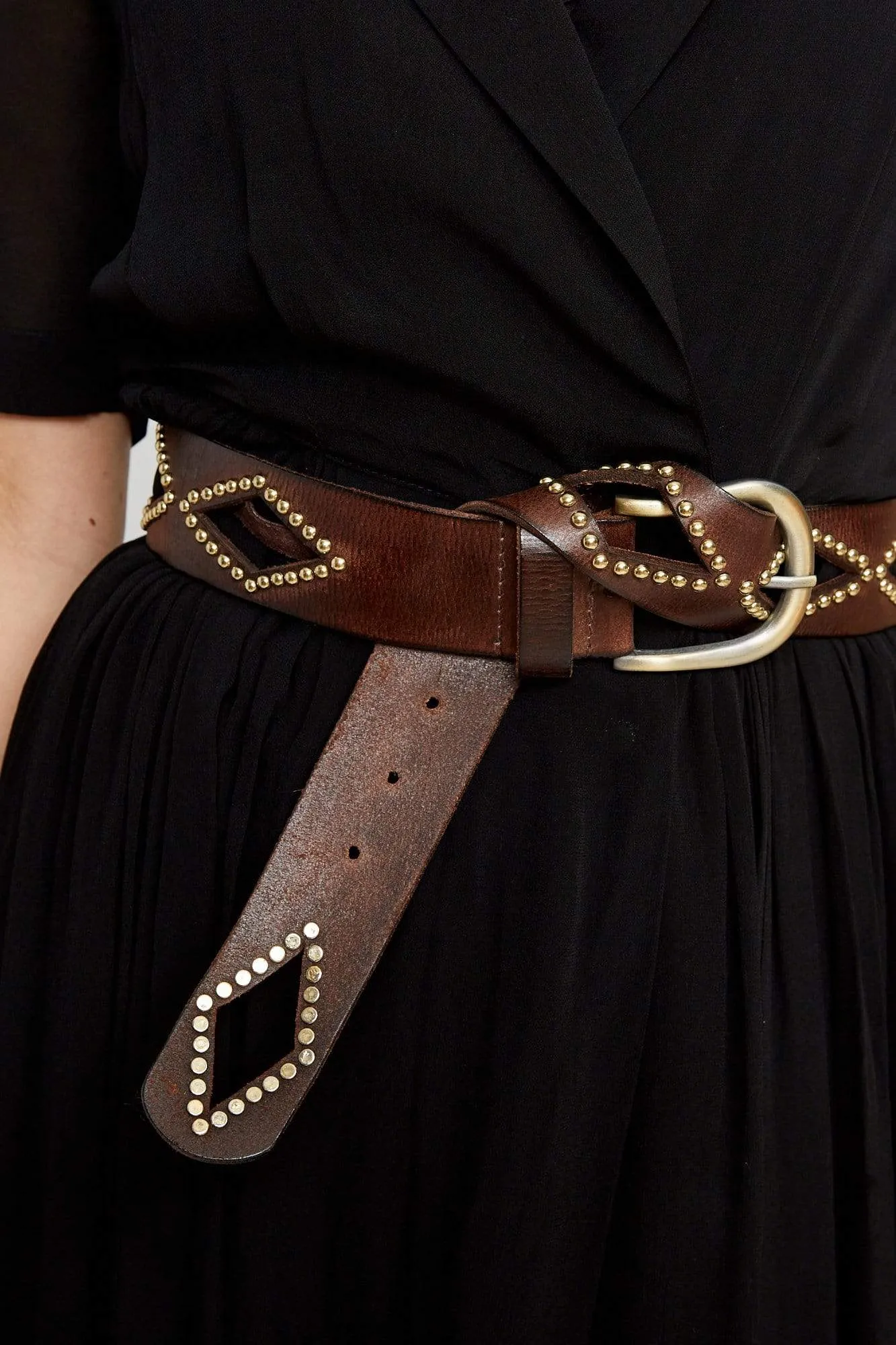 Miranda Leather Stud Belts