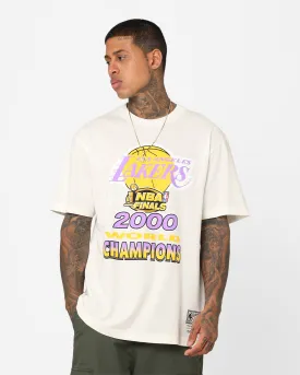 Mitchell & Ness Los Angeles Lakers 2000 World Champions T-Shirt Vintage White