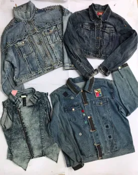 Mixed Denim   (Jacket)   (waistcoat) , 12 - pieces , (f-494)