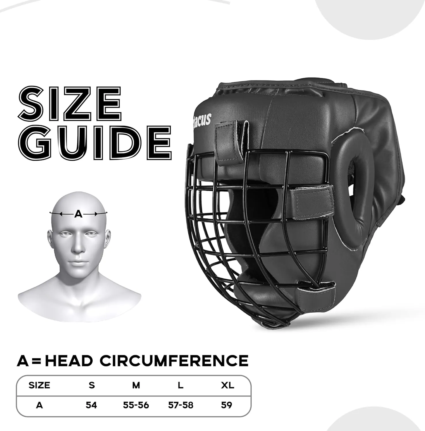 MMA BOXING HEADGEAR WITH REMOVABLE GRILL