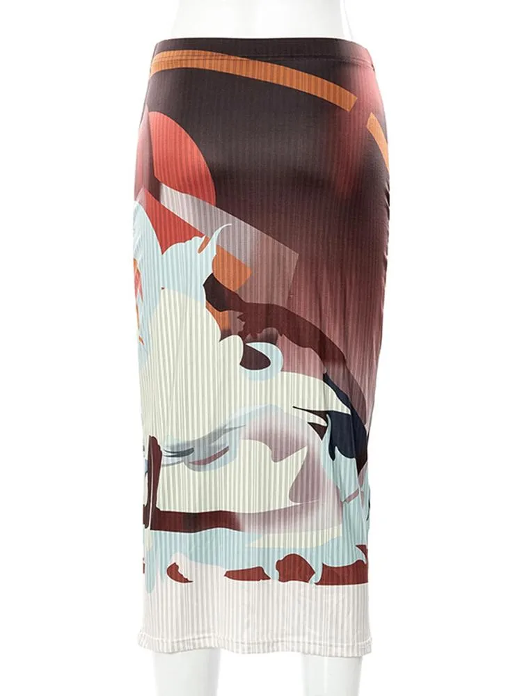 Mocha Art Skirt