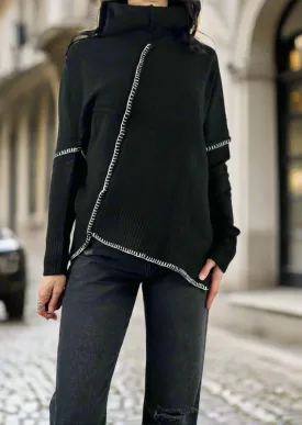 MODERN EDGE CONTRAST SWEATER