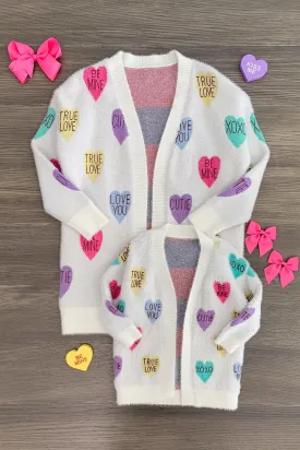 Mom & Me - Candy Hearts Cardigan