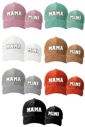 Mom & Me - "Mama & Mini" Corduroy Hat