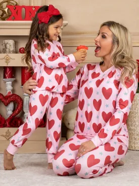 Mommy and Me Heart to Heart Loungewear Set