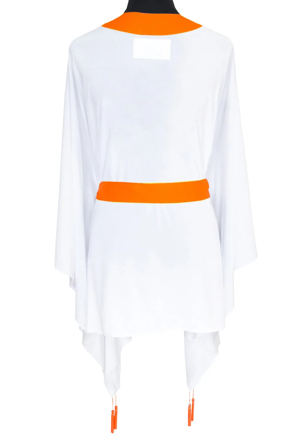 Monochrome - White Kimono (Neon Orange)