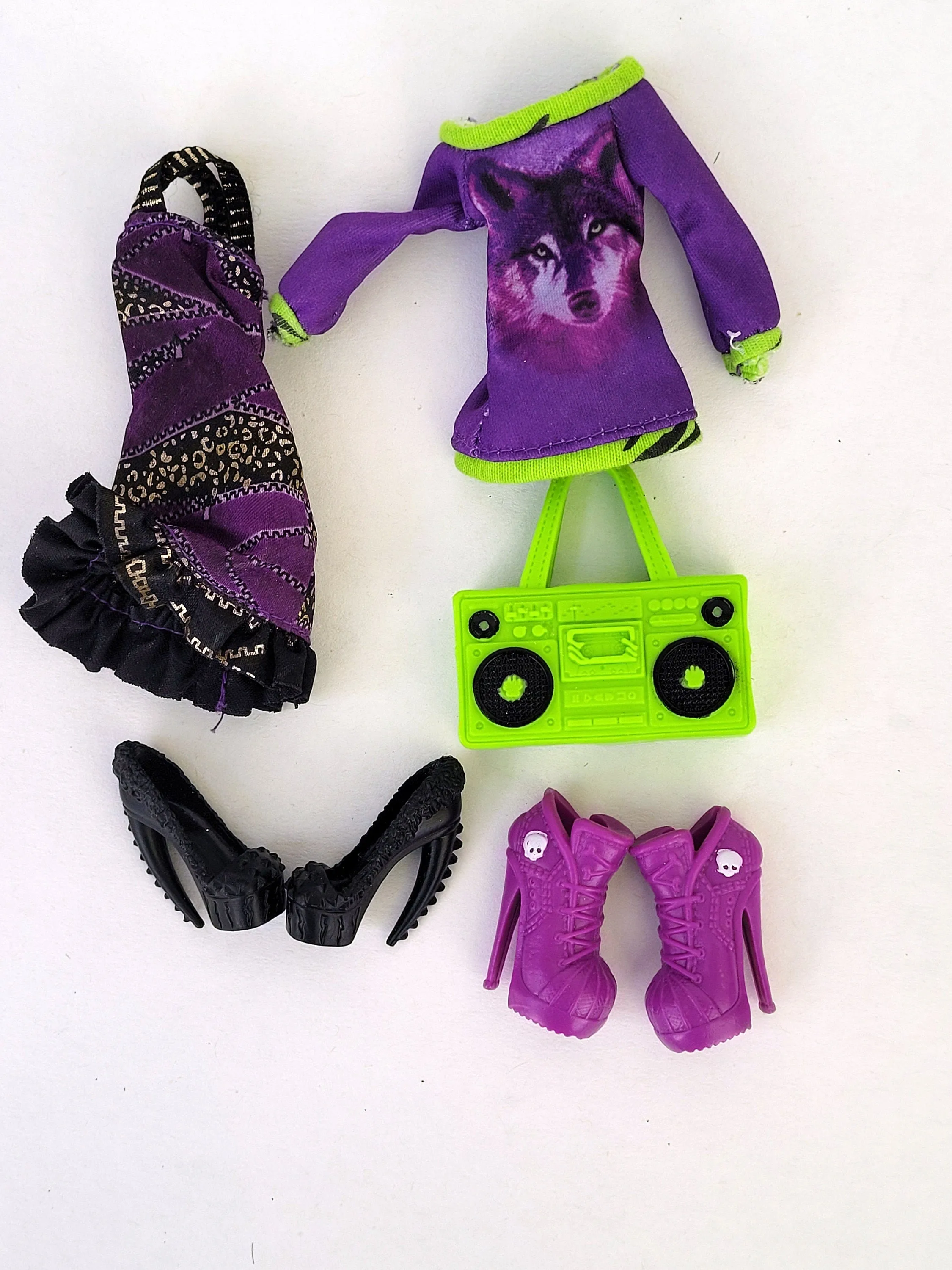 Monster High Doll Clawdeen Wolf I love Fashion for Collectors, OOAK Repaints, Playing, Original Accessories and Clothes, Extremely Rare Doll