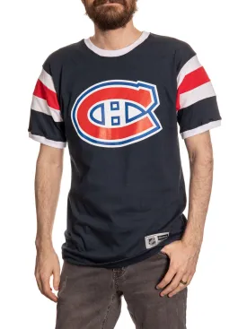 Montreal Canadiens Retro Varsity Inset Sleeve T-Shirt