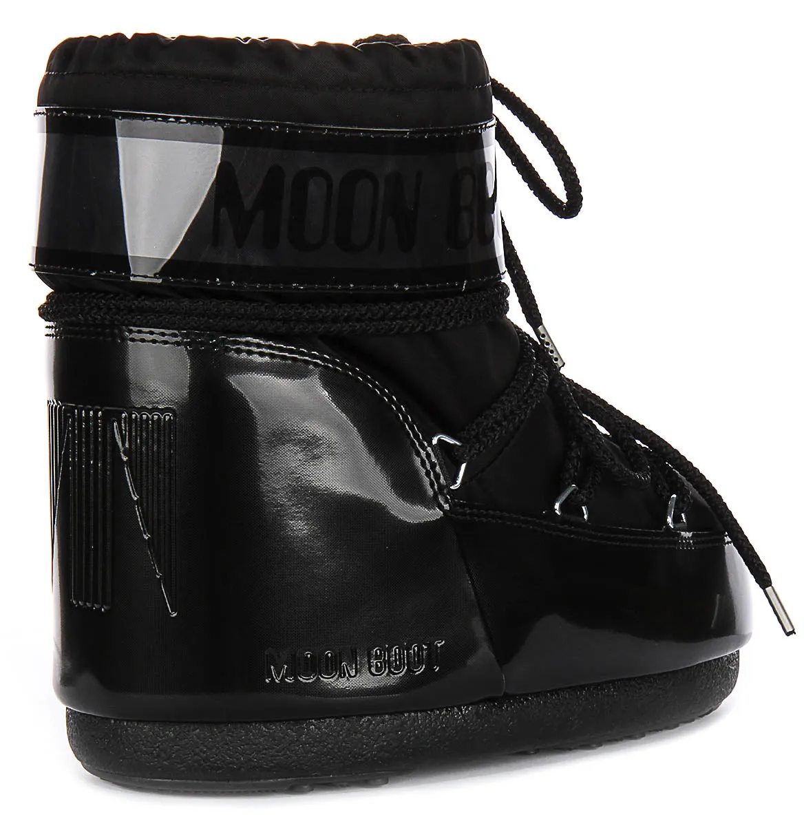 Moon Boot Icon Low Glance In Black Patent For Women