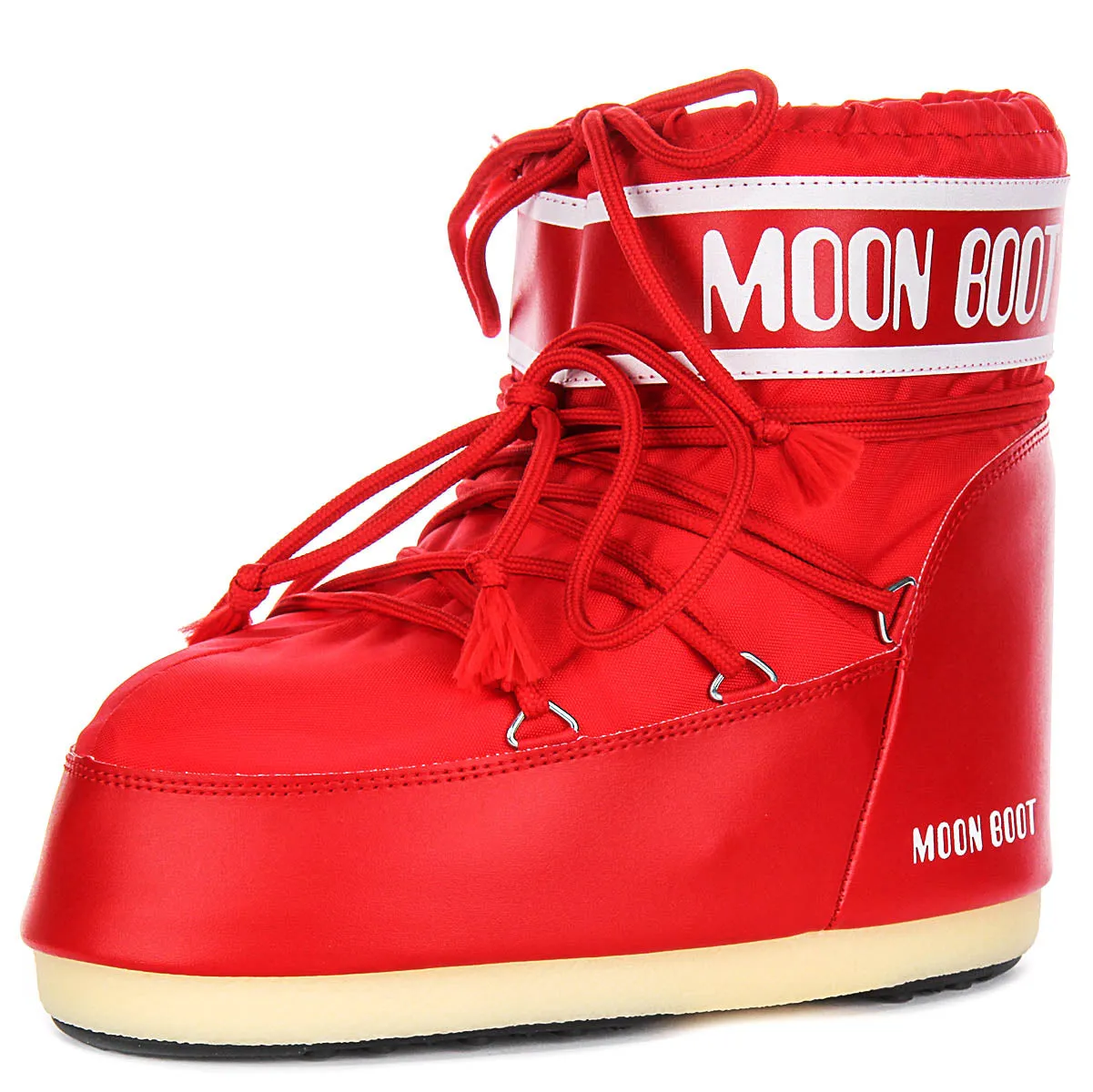 Moon Boot Icon Low Nylon In Red For Women